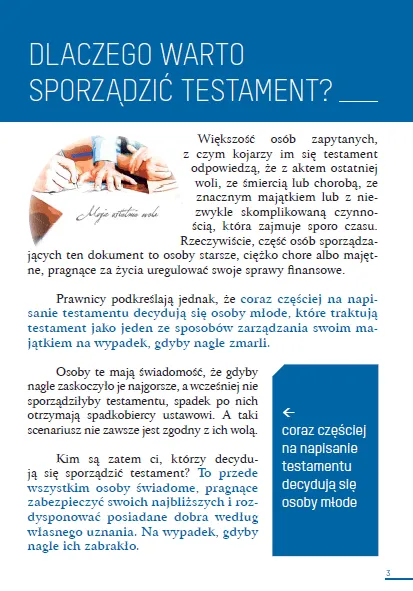 Zamów bezpłatny informator testamentowy!